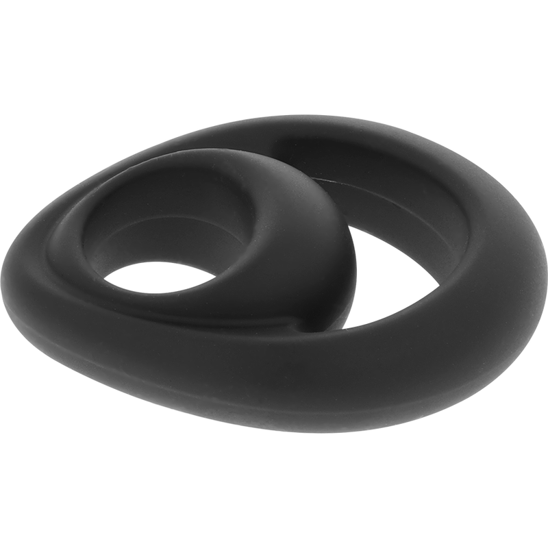 POWERING - ANNEAU PÉNIS ET TESTICULES SUPER FLEXIBLE ET RÉSISTANT PR14 NOIR - Sensualia