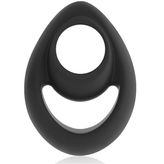 POWERING - ANNEAU PÉNIS ET TESTICULES SUPER FLEXIBLE ET RÉSISTANT PR14 NOIR POWERING