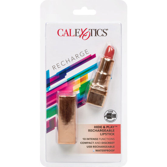 CALEXOTICS - BALA ROUGE LÈVRES RECHARGEABLE HIDE & PLAY ROUGE - Sensualia