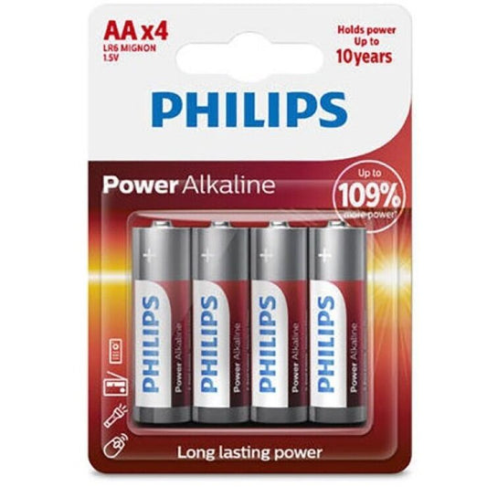 PHILIPS - PILE ALCALINE POWER AA LR6 BLISTER * 4 PHILLIPS