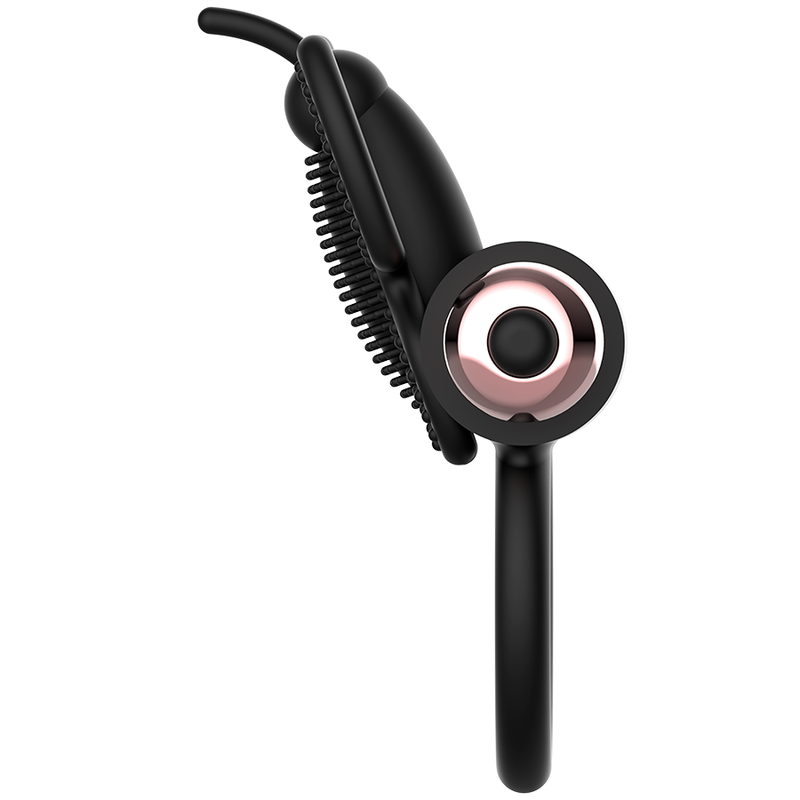 COQUETTE CHIC DESIRE - COCKRING PAPILLON AVEC VIBRATEUR NOIR/ OR - Sensualia