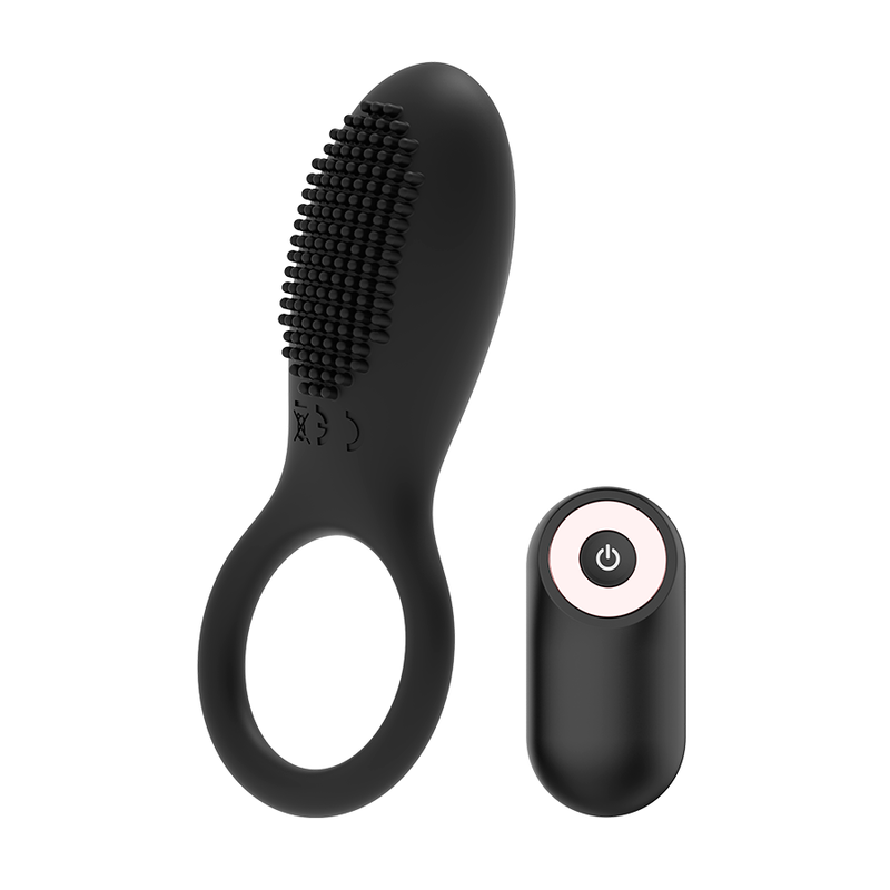 COQUETTE CHIC DESIRE - COCKRING TÉLÉCOMMANDE RECHARGEABLE NOIR/ OR - Sensualia