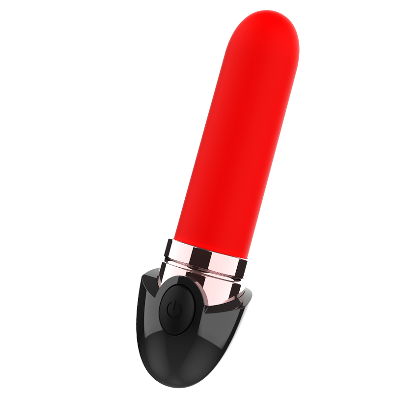 COQUETTE CHIC DESIRE - VIBRATEUR RECHARGEABLE ROUGE A LÈVRES NOIR/ OR - Sensualia