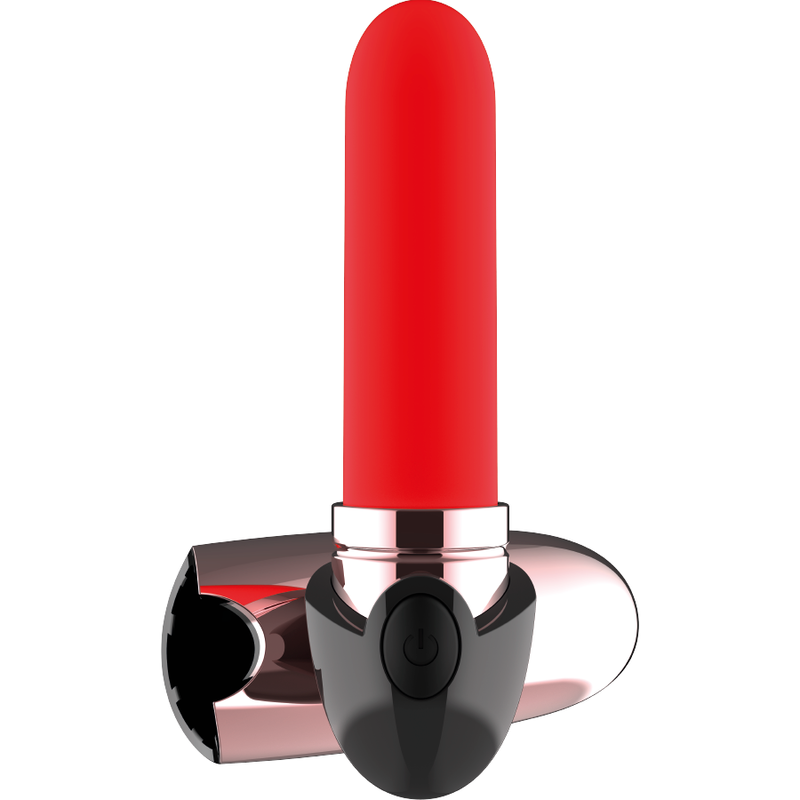 COQUETTE CHIC DESIRE - VIBRATEUR RECHARGEABLE ROUGE A LÈVRES NOIR/ OR - Sensualia
