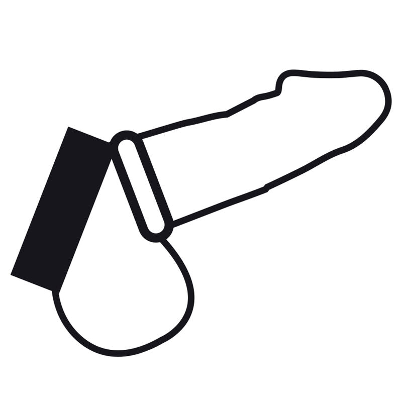 DARKNESS - ANNEAU MÉTALLIQUE POUR LE PÉNIS ET LES TESTICULES - Sensualia