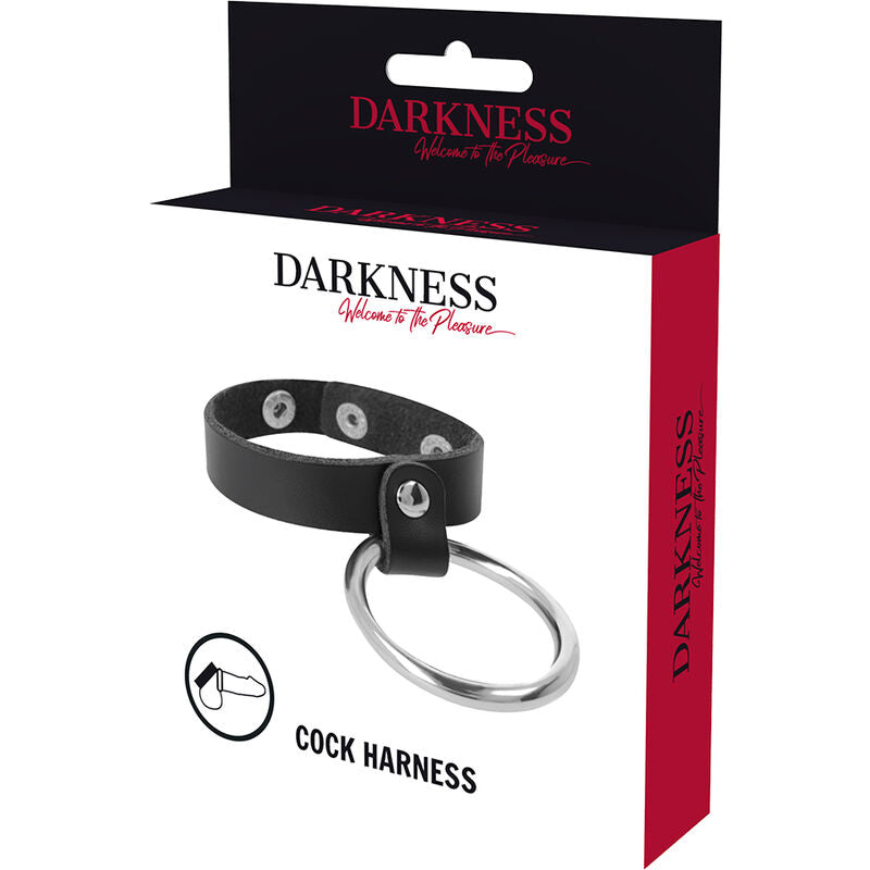 DARKNESS - ANNEAU MÉTALLIQUE POUR LE PÉNIS ET LES TESTICULES - Sensualia
