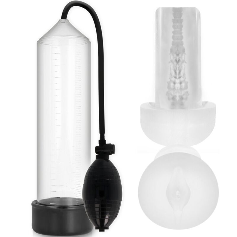 PUMP ADDICTED - RX3 TRANSPARENT AVEC MANCHON DE PLAISANCE - Sensualia