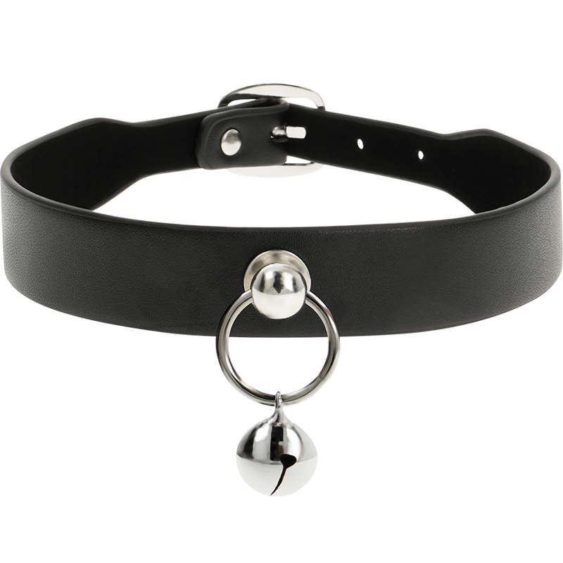 COQUETTE CHIC DESIRE - COLLIER CUIR VEGAN FEMME ACCESSOIRE HOCHET/CERCEAU - Sensualia