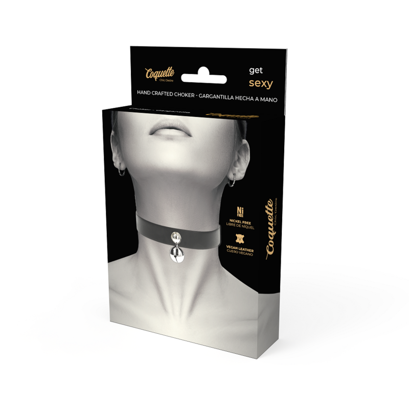 COQUETTE CHIC DESIRE - COLLIER EN CUIR VEGAN FEMME HOCHET ACCESSOIRE - Sensualia