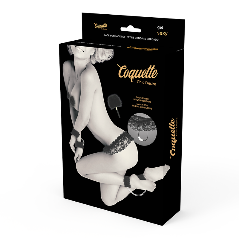 COQUETTE CHIC DESIRE - ACCESSOIRES DENTELLE BONDAGE SET DELUXE COQUETTE CHIC DESIRE