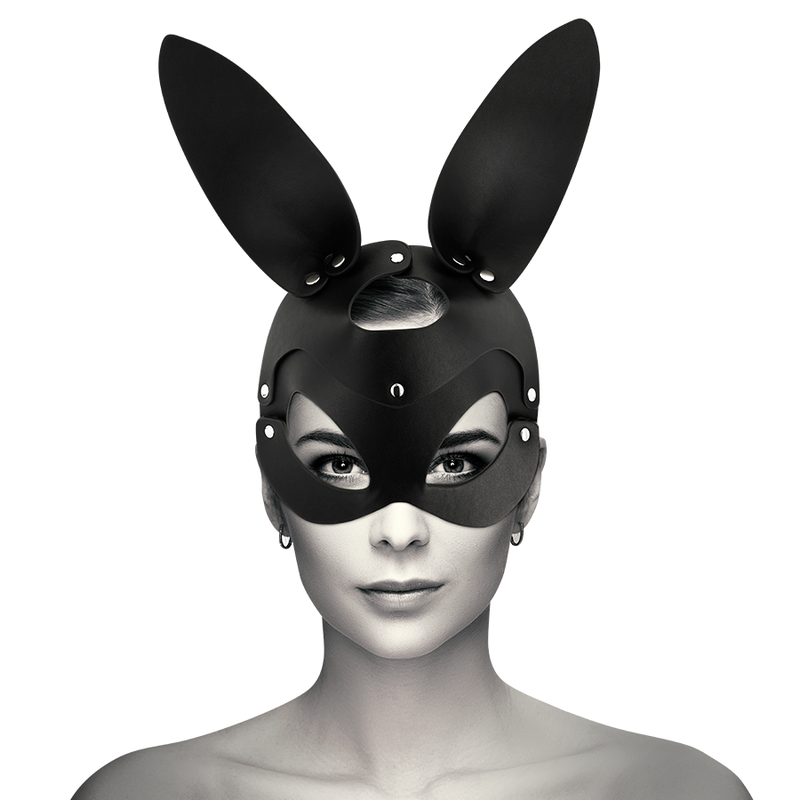 COQUETTE CHIC DESIRE - MASQUE EN CUIR VEGAN AVEC OREILLES DE LAPIN - Sensualia