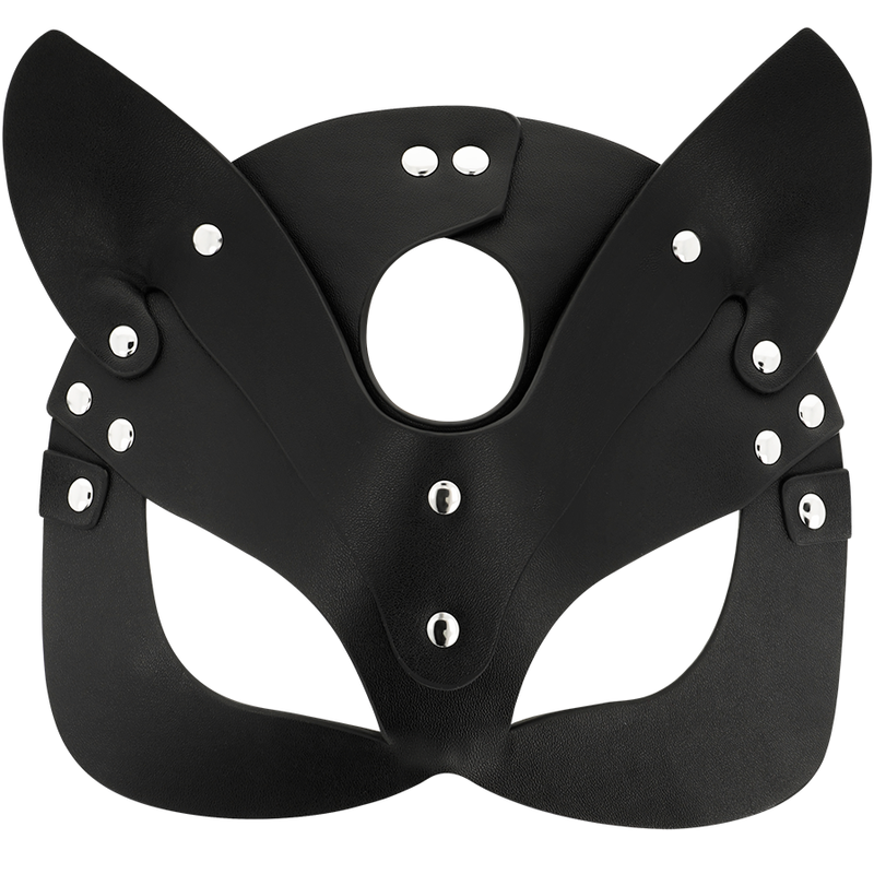 COQUETTE CHIC DESIRE - MASQUE EN CUIR VEGAN AVEC OREILLES DE CHAT - Sensualia