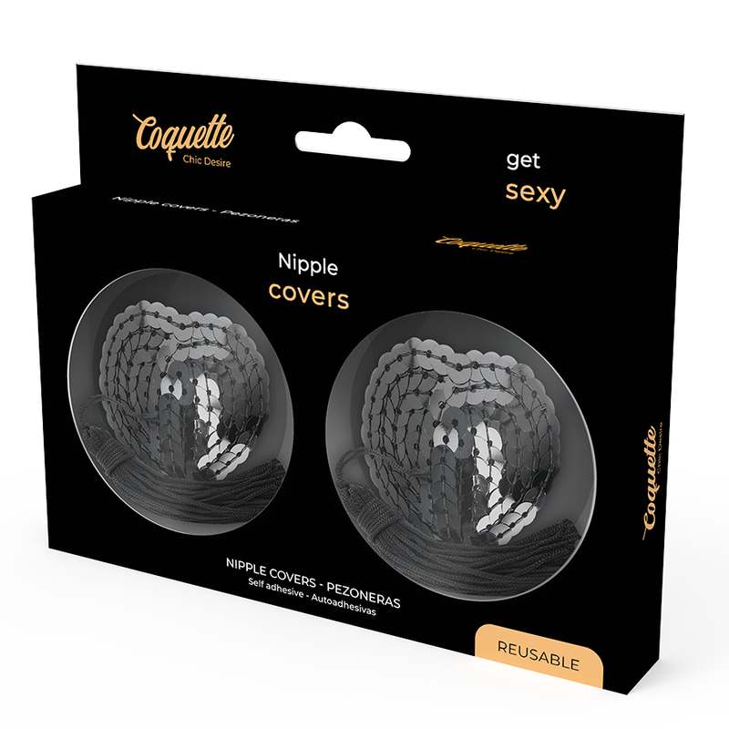 COQUETTE CHIC DESIRE - CACHE-MALINS  PAILLETTES NOIRES - Sensualia