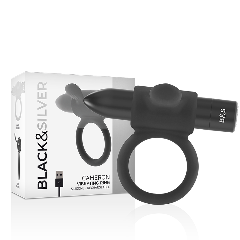 BLACK&SILVER - BAGUE RECHARGEABLE CAMERON NOIR BLACK&SILVER