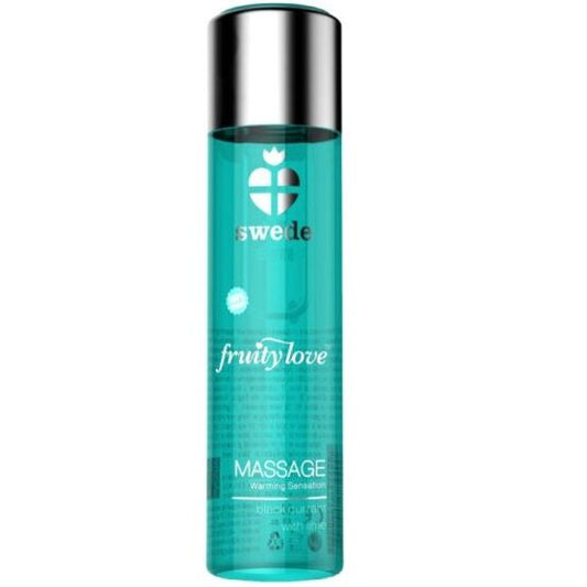 SWEDE - FRUITY LOVE HUILE DE MASSAGE EFFET CHAUFFANT CASSIS ET CITRON VERT 60 ML SWEDE