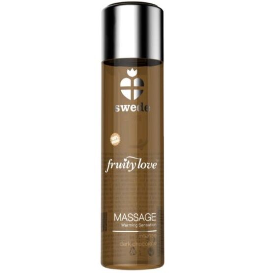 SWEDE - FRUITY LOVE EFFET CHAUFFANT HUILE DE MASSAGE CHOCOLAT NOIR INTENSE 60 ML - Sensualia