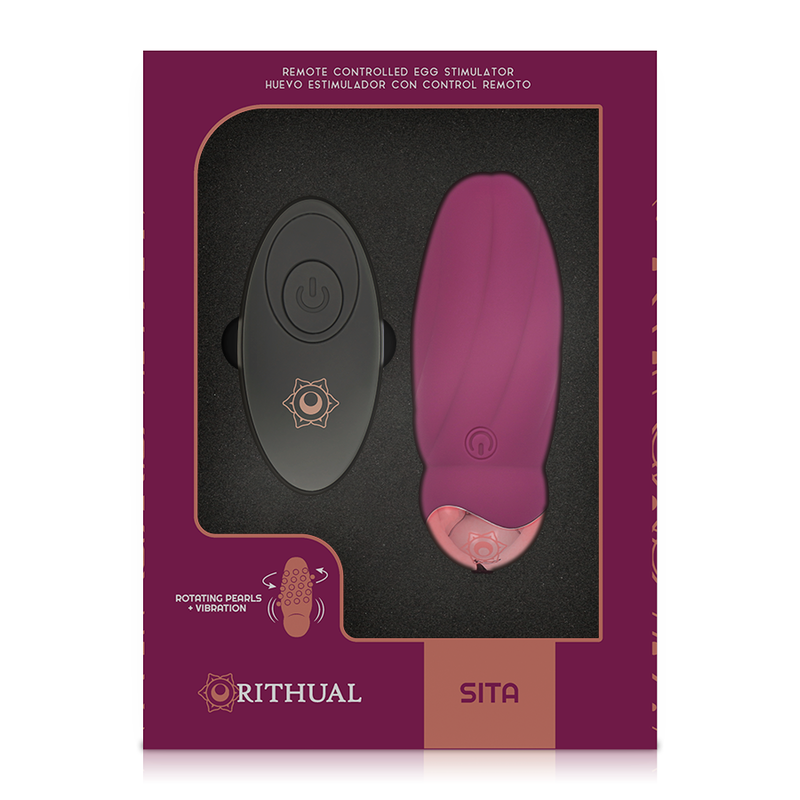 RITHUAL - SITA EGG TÉLÉCOMMANDE ROTATION DES BILLES + VIBRATION - Sensualia
