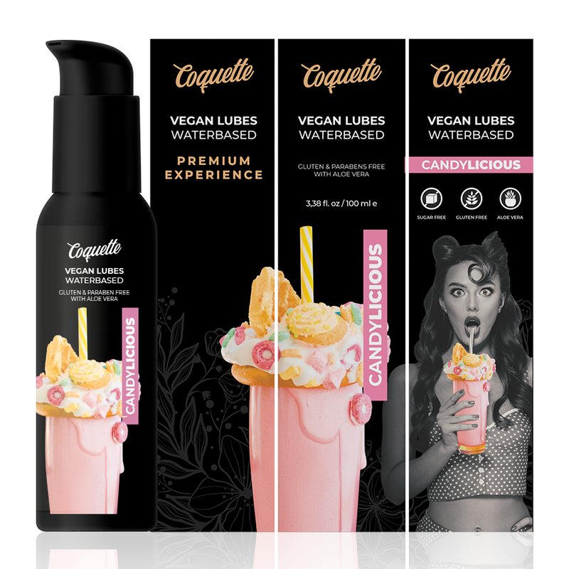 COQUETTE CHIC DESIRE - LUBRIFIANT VÉGAN CANDYLICIOUS PREMIUM EXPERIENCE 100ML - Sensualia