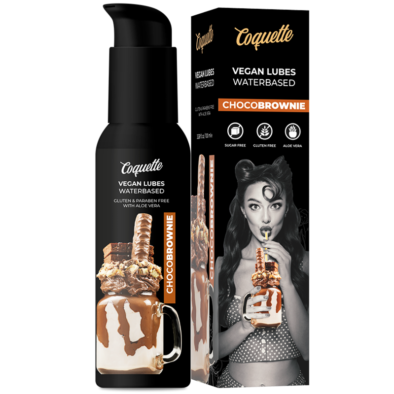 COQUETTE CHIC DESIRE - LUBRIFIANT VÉGÉTALIEN CHOCOBROWNIE PREMIUM EXPERIENCE 100ML - Sensualia