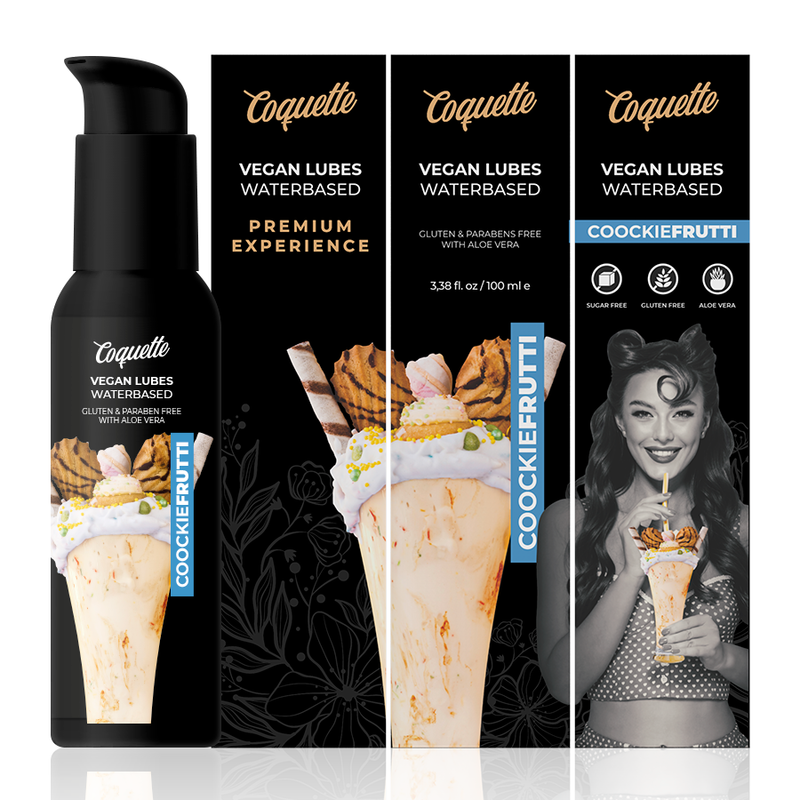 COQUETTE CHIC DESIRE - LUBRIFIANT VEGAN PREMIUM EXPERIENCE COOKIEFRUTTI 100ML - Sensualia