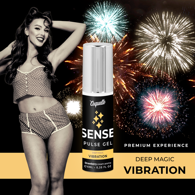 COQUETTE CHIC DESIRE - GEL VIBRANT PULSE FRAISE PREMIUM LIQUIDE 6ML - Sensualia