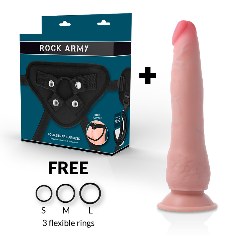 ROCKARMY - HARNAIS + CRUSADER DOUBLE DENSITÉ 21.5 CM -O- 4.46 CM - Sensualia