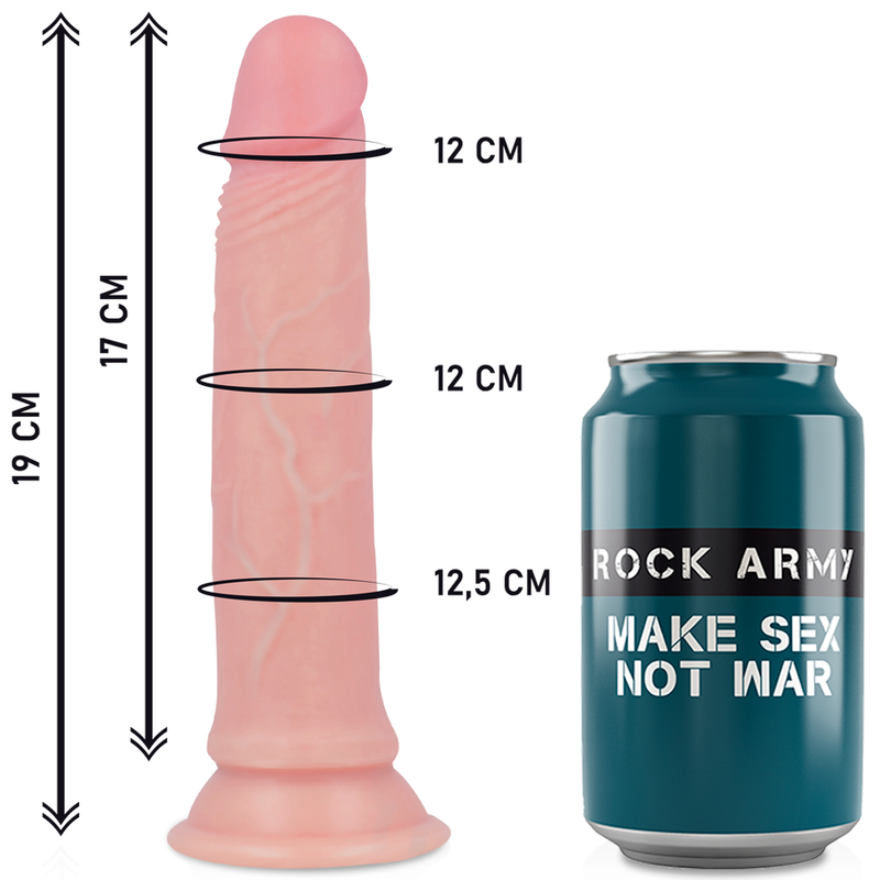ROCKARMY - HARNAIS + GODE EN SILICONE LIQUIDE PREMIUM AVENGER 19 CM -O- 3.98 CM - Sensualia