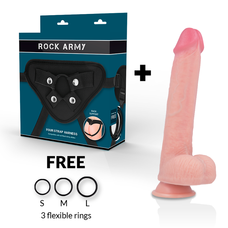 ROCKARMY - ARN S + GODE EN SILICONE LIQUIDE PREMIUM KINGCOBRA 24 CM -O- 4.77 CM - Sensualia