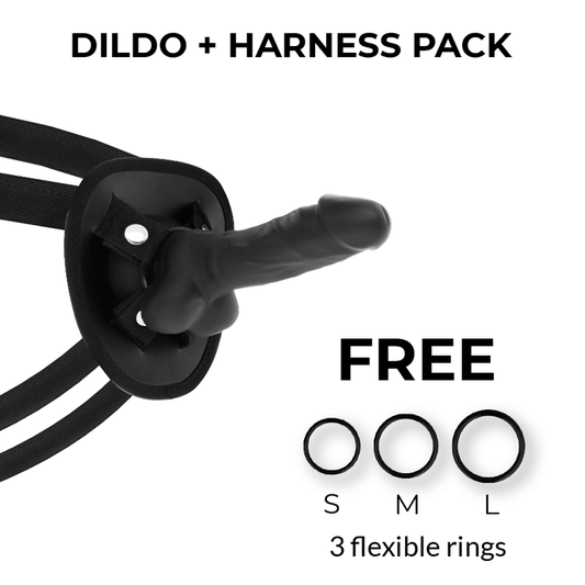 COCK MILLER - HARNAIS + SILICONE DENSITÉ COCKSIL ARTICULABLE NOIR 13 CM COCK MILLER