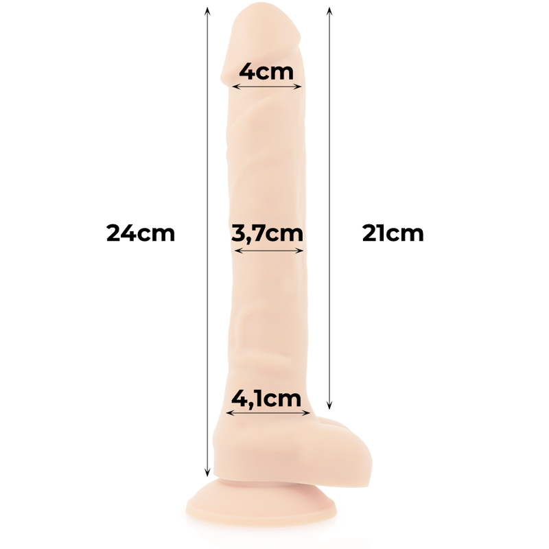 COCK MILLER - HARNAIS + COCKSIL ARTICULABLE DENSITÉ SILICONE 24 CM COCK MILLER