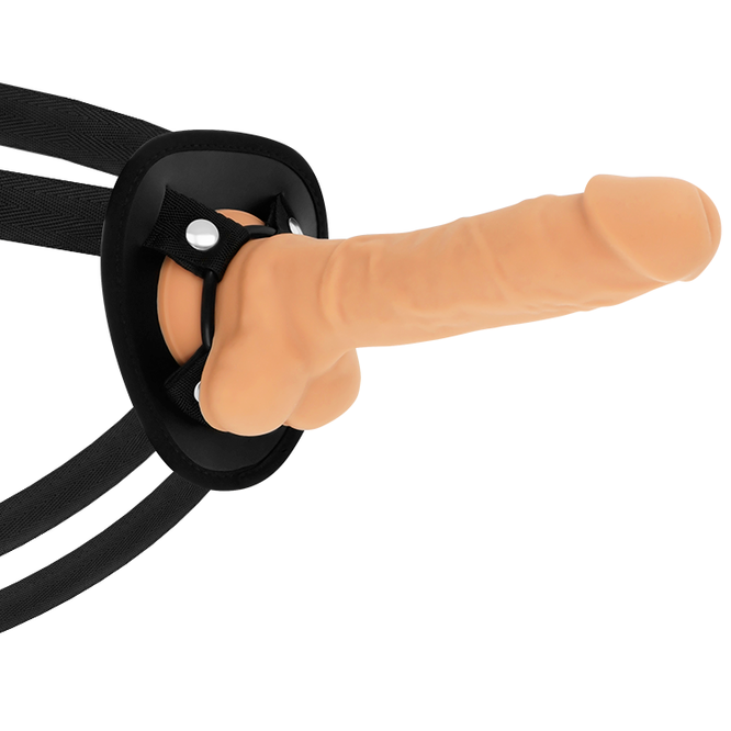 COCK MILLER - HARNAIS + COCKSIL ARTICULABLE DENSITÉ SILICONE 18 CM COCK MILLER