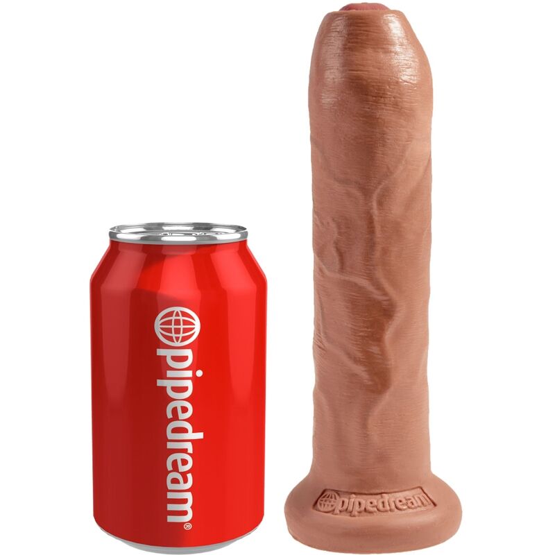KING COCK - PÉNIS RÉALISTE NON COUPÉ 17.8 CM CARAMEL - Sensualia