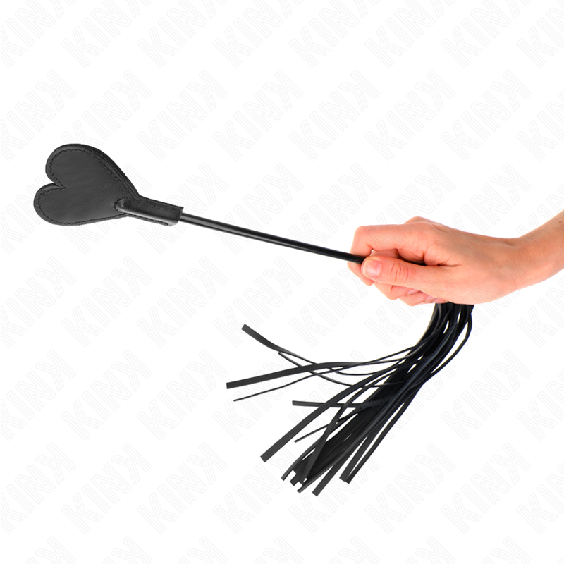 KINK - FOUET GAMME AVEC COEUR PANDEL 35 CM - Sensualia