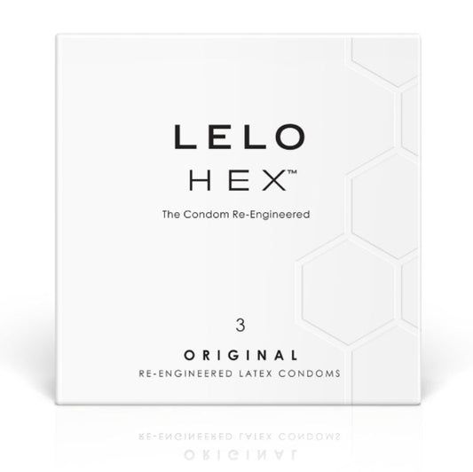 LELO - BOÎTE DE PRÉSERVATIFS HEX 3 UNITÉS - Sensualia
