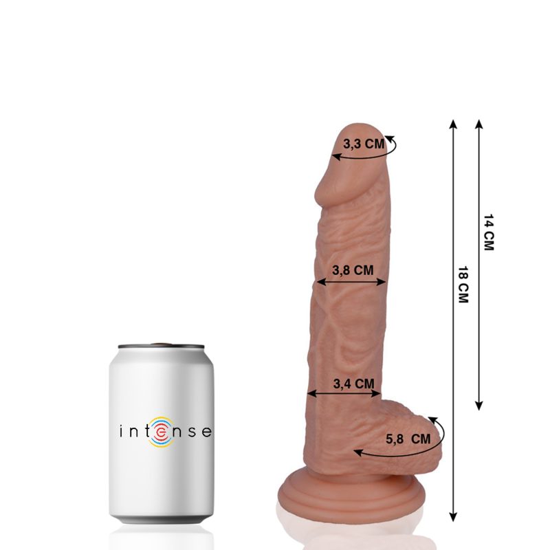 MR INTENSE - 11 PÉNIS RÉALISTE 18 CM -O- 3.8 CM - Sensualia