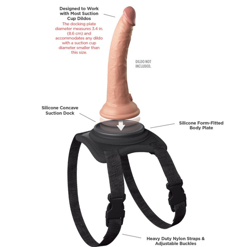 PIPEDREAMS - HARNAIS À SANGLES ABRASIVES BODY DOCK - Sensualia