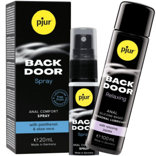PJUR - BACK DOOR ENSEMBLE DE LUBRIFIANT ANAL ET SPRAY - Sensualia