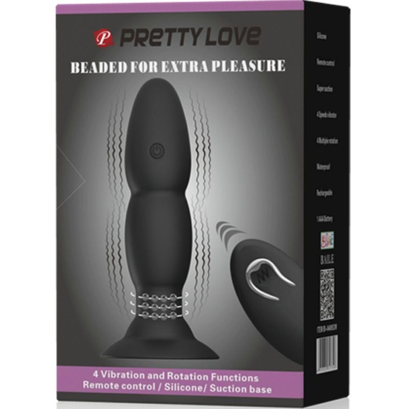 PRETTY LOVE - VIBRATEUR PLUG ET ROTATION PAR TÉLÉCOMMANDE - Sensualia