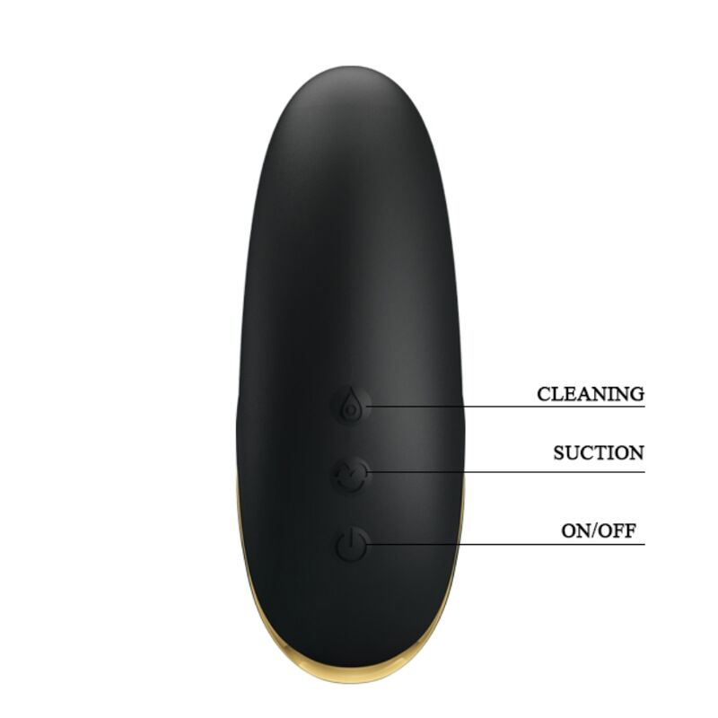 PRETTY LOVE - MASSEUR DASPIRATION DE LUXE RECHARGEABLE NOIR - Sensualia