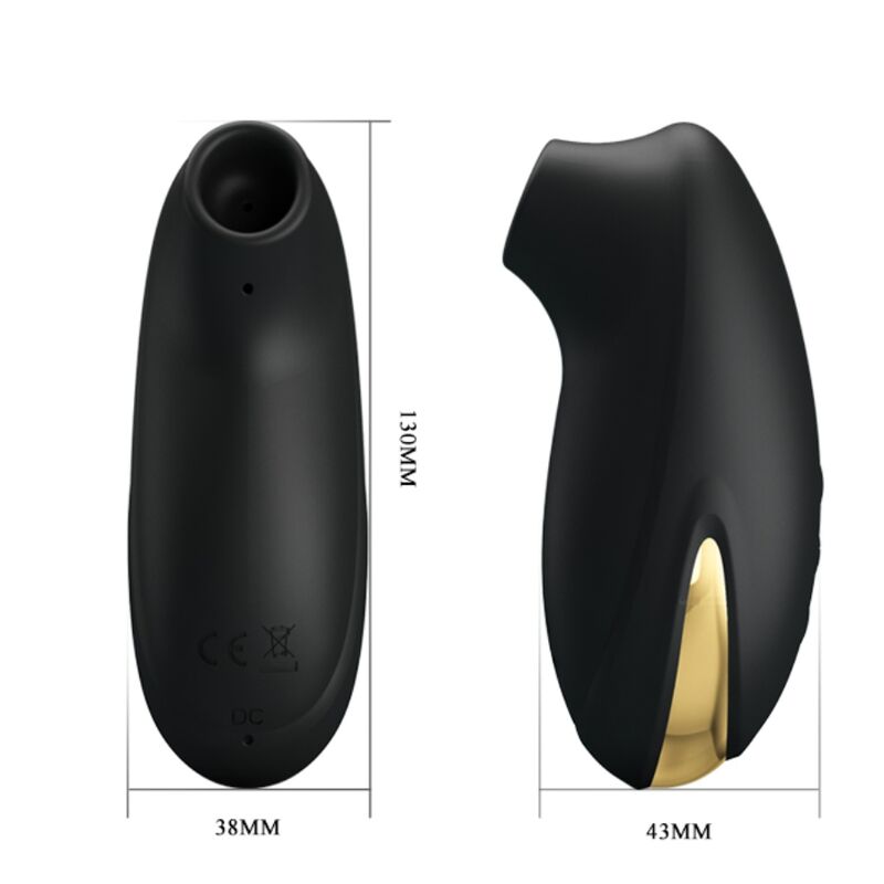 PRETTY LOVE - MASSEUR DASPIRATION DE LUXE RECHARGEABLE NOIR - Sensualia