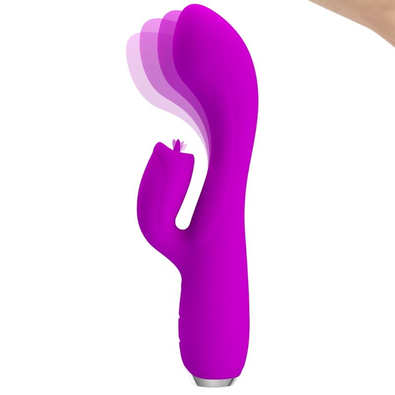 PRETTY LOVE - VIBRATEUR LAPIN RECHARGEABLE GLORIA IMPERMÉABLE VIOLET - Sensualia