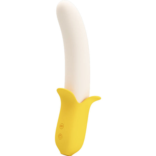 PRETTY LOVE - BANANA GEEK SUPER POWER 7 VIBRATIONS UP&DOWN SILICONE NOIR - Sensualia