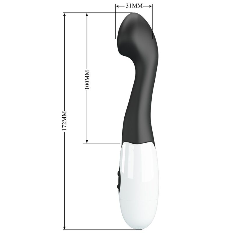 PRETTY LOVE - CHARLES VIBRATEUR POINT G 30 MODES NOIR - Sensualia