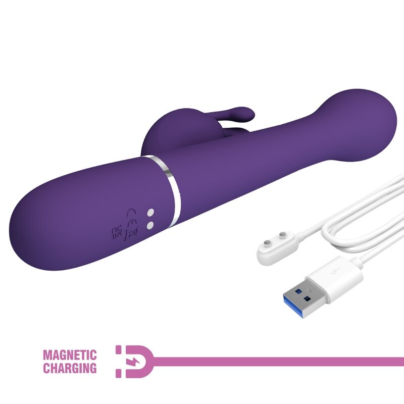 PRETTY LOVE - DEJON VIBRATEUR RABBIT 3 EN 1 MULTIFONCTION VIOLET - Sensualia