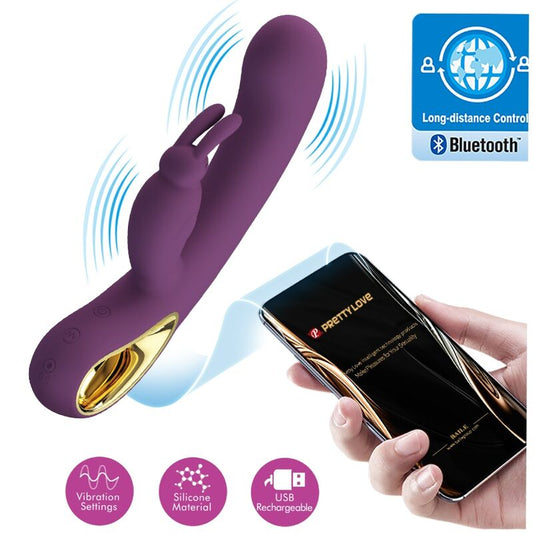 PRETTY LOVE - LIAM VIBRATEUR LAPIN ET STIMULATEUR DE POINT G VIOLET - Sensualia
