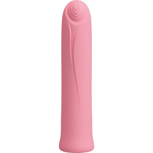 PRETTY LOVE - VIBRATEUR CURTIS MINI SUPER POWER 12 VIBRATIONS EN SILICONE ROSE - Sensualia