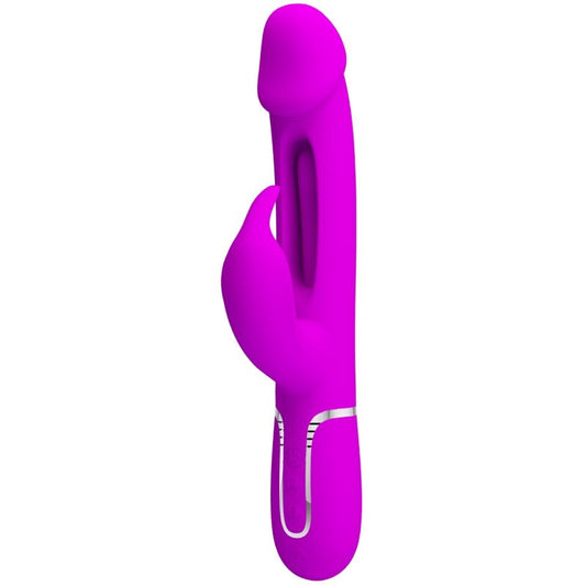 PRETTY LOVE - VIBRATEUR DEJON RABBIT 3 EN 1 MULTIFONCTION  FUCSIA - Sensualia