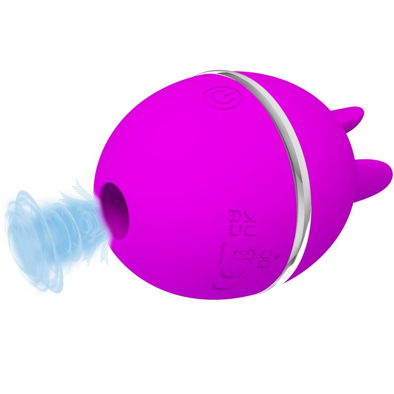 PRETTY LOVE - VIBRATEUR ROND EN SILICONE GEMINI BALL VIOLET - Sensualia