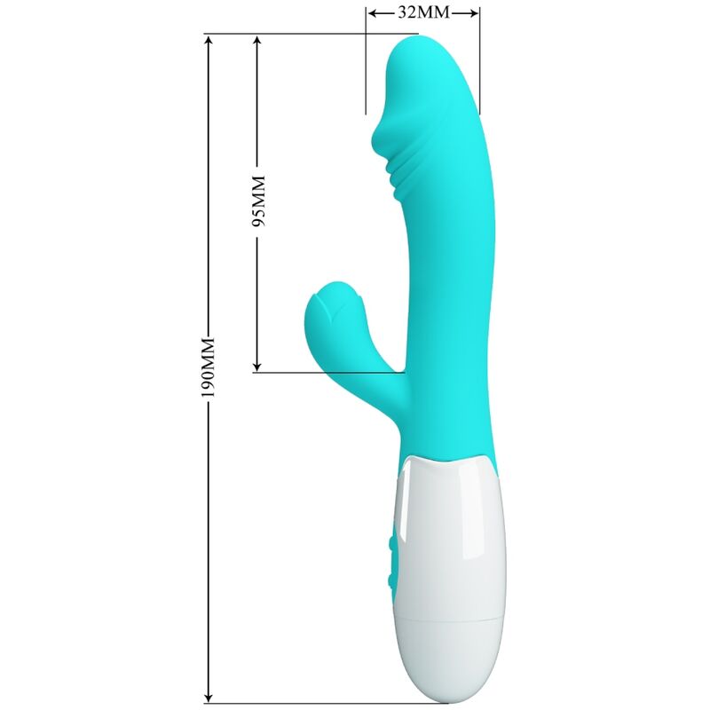 PRETTY LOVE - VIBRATEUR SNAPPY G-SPOT VERT AQUA - Sensualia