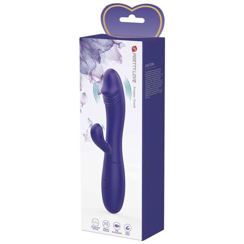 PRETTY LOVE - VIBRATEUR SNAPPY YOUTH & STIMULATEUR DE POINT G VIOLET - Sensualia